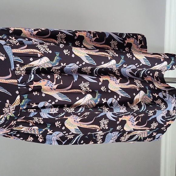 Ann Taylor LOFT Bird Print Long Sleeve Dress - Picture 10 of 12